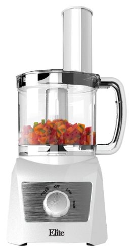 Maxi Matic - Elite Platinum 3-Cup Food Processor - White-Angle_Standard 