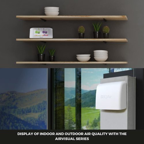 IQAir AirVisual Pro Air Quality Monitor for PM2.5, CO2, AQI, Temperature, and Humidity - white HOW TO BUY