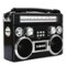 Supersonic - Portable 3-Band Radio SC-1097BT with Bluetooth and Flashlight - Black-Front_Standard