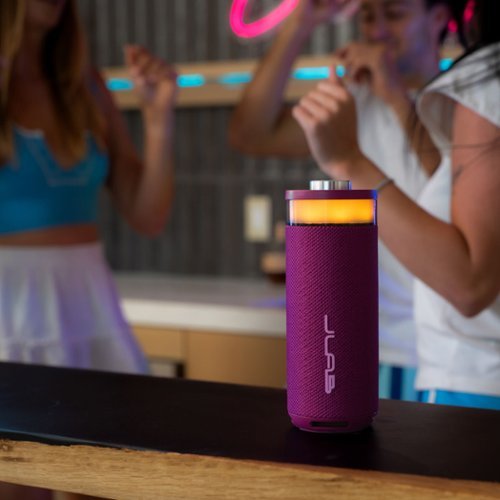 JLab Go Party Speaker Bluetooth Speaker with RGB Lighting - Mulberry WORLDWIDE DELIVERY
