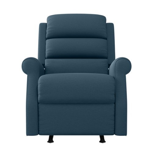 ProLounger - Lameur Left Handed Stitch-Tufted Rocker Recliner - Caribbean Blue-Front_Standard 