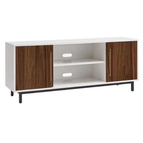 Camden&Wells - Julian TV Stand for Most TVs up to 65" - White/Walnut