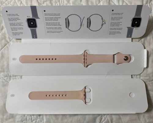 Apple - Watch 44mm Sport Band - Regular - Pink Sand-Front_Standard 