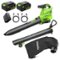 Greenworks - 48V (24V x 2) 3-in-1 Brushless Blower Vacuum Mulcher, (2) 6.0Ah Batteries and 100W Fast Charger - Green-Front_Standard