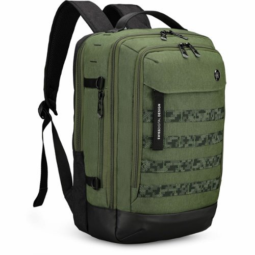Swissdigital Design BERG L TSA-Friendly Backpack With USB Charging Port RFID Protection and Fits Up to 16″ Laptop - Dark Green HOW TO BUY