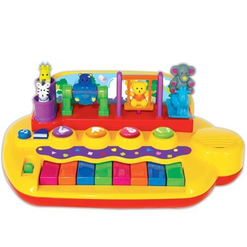 Kiddieland - Kiddieland: Playful Pals Battery Operated Piano w/Keyboard, Sounds & Dancing Animal Pals