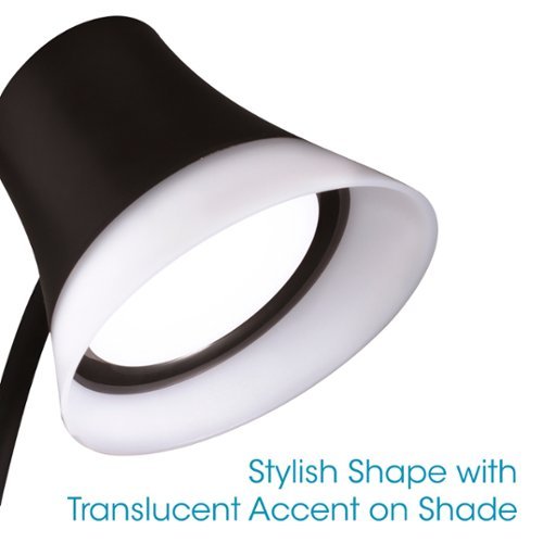 OttLite Shine LED Desk Lamp with Wireless Charging - Brown BUY IN SINGAPORE
