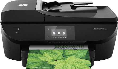 HP - Officejet 5740 Wireless e-All-in-One Instant Ink Ready Printer - Black