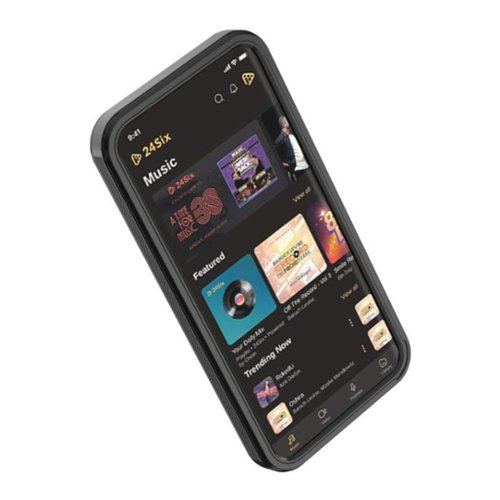 24six - FamilyPlayer2 MP3 Case Anti-Fall Shock-Absorbing Design (Black)-Front_Standard 