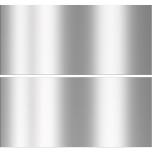 Miele - KEDF 9855 GF 30" Wide Bottom Panel Kit for French Door Refrigerator Freezer Drawers - Stainless Steel-Front_Standard 