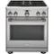 Monogram - 5.3 Cu. Ft. Self-Cleaning Freestanding Dual Fuel Convection Range - Stainless Steel-Front_Standard
