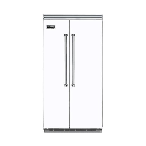 Viking - Professional 5 Series Quiet Cool 25.3 Cu. Ft. Side-by-Side Built-In Refrigerator - White