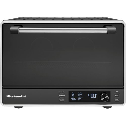 KitchenAid - Dual Convection Countertop Oven with Air Fry and Temperature Probe, 120 VAC - Black Matte-Front_Standard 