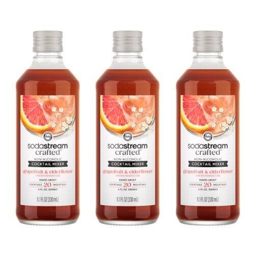 SodaStream - SodaStream® Crafted Mixers™  Elderflower Grapefruit Drink Mix 3-Pack