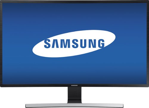  Samsung - 31.5&quot; Curved HD Monitor - Glossy Black/Metallic