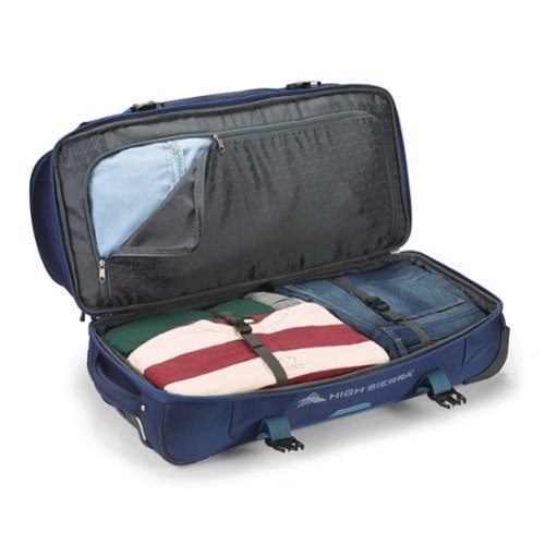 High Sierra Fairlead Collection 22 Expandable Wheeled Duffel Bag - True Navy/Graphite Blue HOW TO BUY