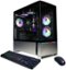 CyberPowerPC - Gaming Desktop - AMD Ryzen 7 8700F - NVIDIA GeForce RTX 5070 12GB - 32GB DDR5 - 2TB PCIe 4.0 SSD - Black-Front_Standard