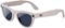 Ray-Ban Meta - Skyler glasses with Meta AI, Audio, Photo, Video Compatibility - Blue Transition Lenses - Chalky Grey-Front_Standard