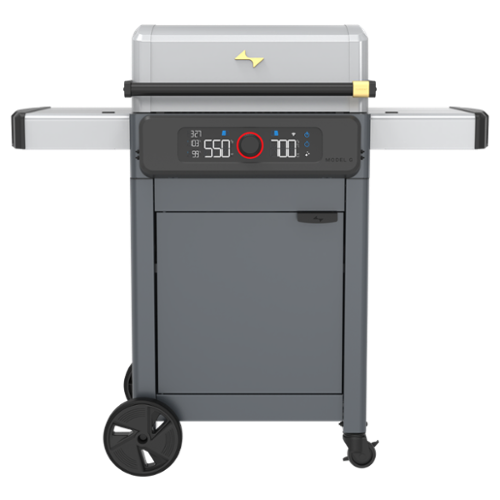 Current - Model G Dual Zone Grill with Cabinet - Light Grey - Moon Dust
