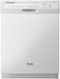 Whirlpool - 24" Tall Tub Built-In Dishwasher with Stainless Steel Tub - White-Front_Standard
