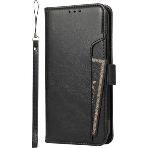 SaharaCase - Folio Wallet Case for Apple iPhone 14 Plus - Black-Left_Standard 