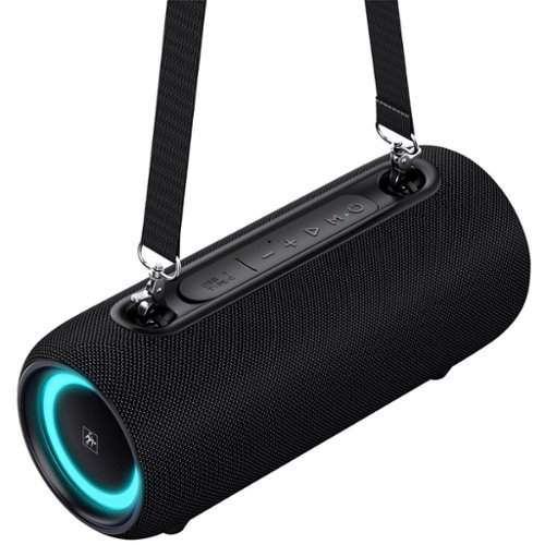 Fisher Studio Pro - Torrent Pro Bluetooth FM Radio LED Boom Box and Speakerphone SBX950 - Black-Front_Standard 