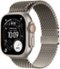 Apple Watch Ultra 3 (GPS+Cellular) 49mm Titanium Case with Titanium Milanese Loop - Large - Natural (Verizon) - (2025)-Front_Standard