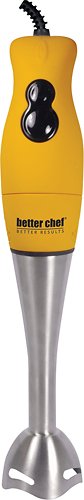  Better Chef - DualPro 2-Speed Immersion Blender/Hand Mixer - Orange/Silver