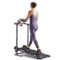 Sunny Health & Fitness - Compact Foldable Manual Treadmill - Light grey-Front_Standard