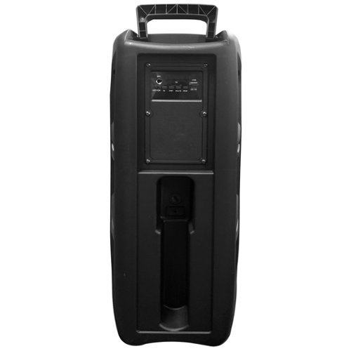 QFX Portable Bluetooth Rechargeable Speaker with LMS Liquid Motion Lights - Black WORLDWIDE DELIVERY