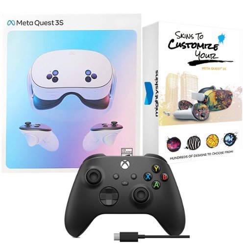  Quest 3S 128GB 本体とコントローラー Meta Quest 3S 128GB Virtual Reality VR Headset with Black with USB