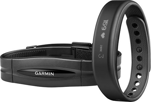  Garmin - Vivosmart Activity Tracker + Heart Rate (Small) - Black