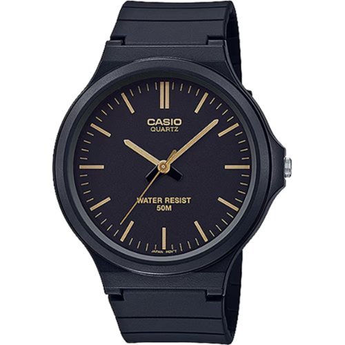 Casio - Men’s Analog Watch with Dial - MW-240-1E2V - Black-Front_Standard 