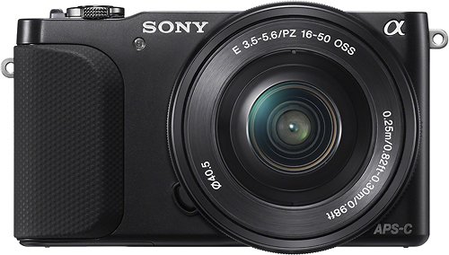  Sony - NEX-3N Mirrorless Camera with 16-50mm Retractable Lens - Black