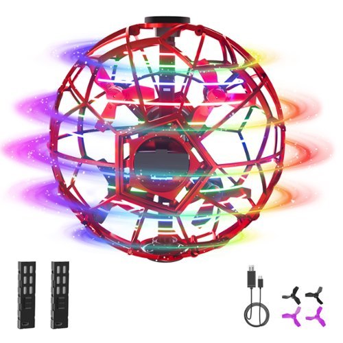 UranHub - F02 Flying Orb Ball with 2 Batteries - Red - Red