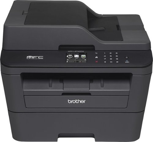  Brother - MFC-L2740DW Wireless Black-and-White All-in-One Laser Printer - Black