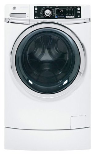  GE - 4.5 Cu. Ft. 12-Cycle High-Efficiency Steam Front-Loading Washer - White