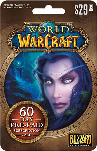  Blizzard Entertainment - World of Warcraft 60-Day Subscription Card ($29.99)