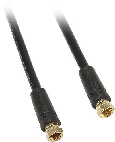  Dynex™ - 12' RG6 Coaxial Cable - Black