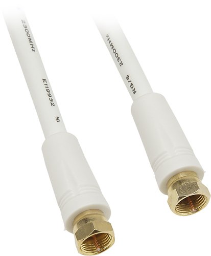  Dynex™ - 100' RG6 Coaxial Cable - White