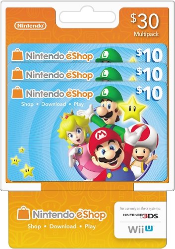  $10 Nintendo eShop Prepaid Cards (3-Pack)