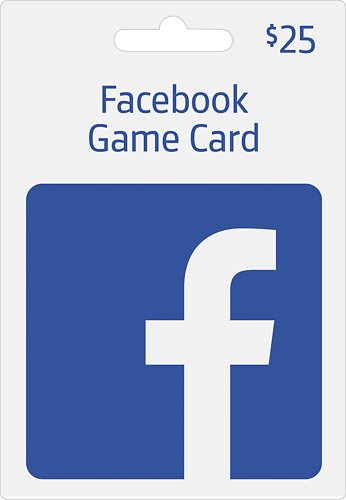  $25 Facebook Game Card