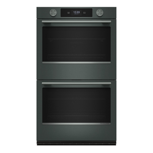 KitchenAid - 30" Smart Built-In Electric Double Wall Oven with Assisted Cook Cycles - Juniper-Front_Standard 