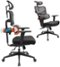 Newtral - NT001 Ergonomic Gaming Office Chair, High Back Swivel Adjustable Desk Chair w/ 3D Armrests, Adaptive Lower Back Support - Black-Front_Standard