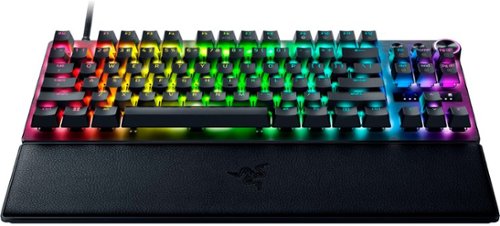 RAZER HUNTSMAN V3 PRO TKL WIRED ANALOG OPTICAL ESPORTS KEYBOARD WITH RAZER SNAP TAP, RAPID TRIGGER, ADJUSTABLE ACTUATION - BLACK BUY IN SINGAPORE