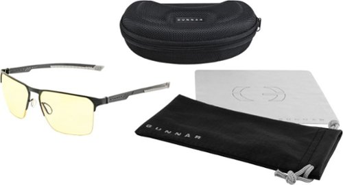 GUNNAR - Echo Pro eSports Performance Level Computer Glasses with Blue Light Reduction, Amber Lenses - Onyx
