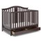 Graco - Solano 5-in-1 Convertible Crib with Drawer - Espresso-Front_Standard 