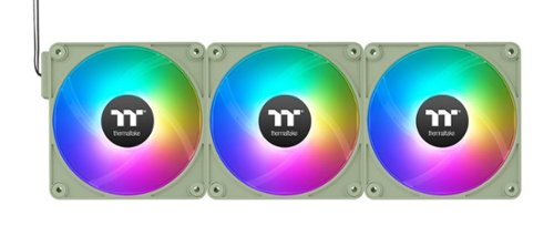 Thermaltake - CT120 EX ARGB Sync 120mm Computer Case Cooling Fan (3-Pack) - Matcha Green