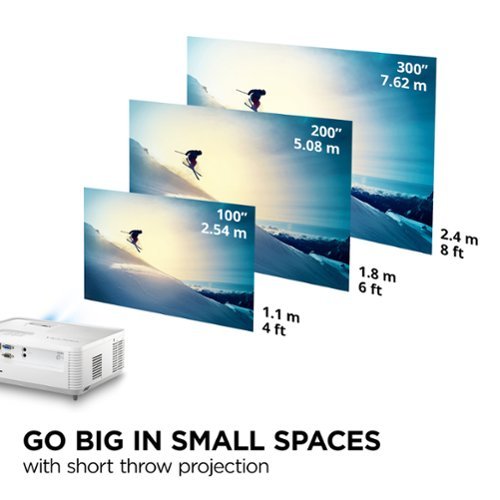 ViewSonic  PS502W Short Throw LED Projector - White GLOBAL SHIPPING