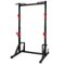 KERDOM - Height Adjustable Power Rack with Pull up Bar Muscles Trainer, Power Tower Pull Up Dip Station Heavy Capacity 700lbs - Black-Front_Standard